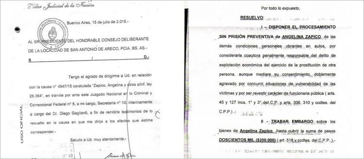 Resolución del Juez Oyarbide caso Zapico